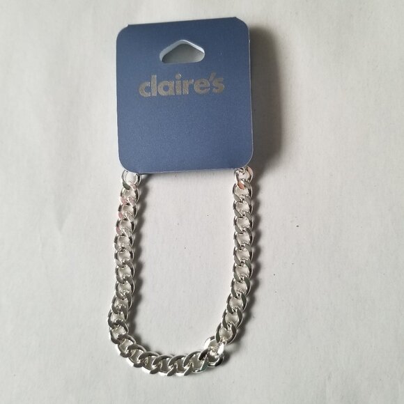 Claire's Silver Chain Link Bracelet - Picture 3 of 4